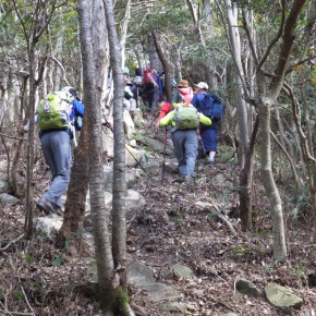 20151011 可部連山　トレイルランコースの過激さに尾が垂れた(ワンコか！)